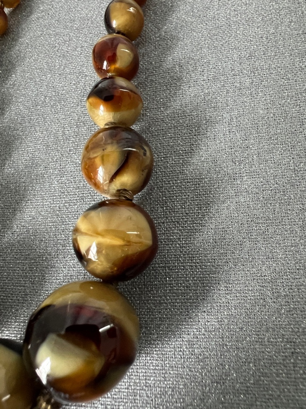 Brown Agate Bead 8.5” Necklace - Women Jewelry - Picture 4 of 12